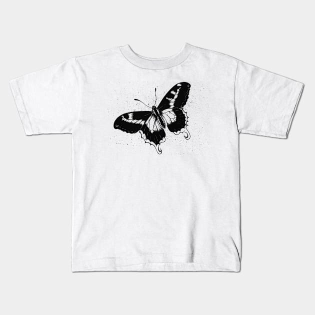 Butterfly Kids T-Shirt by snowsart